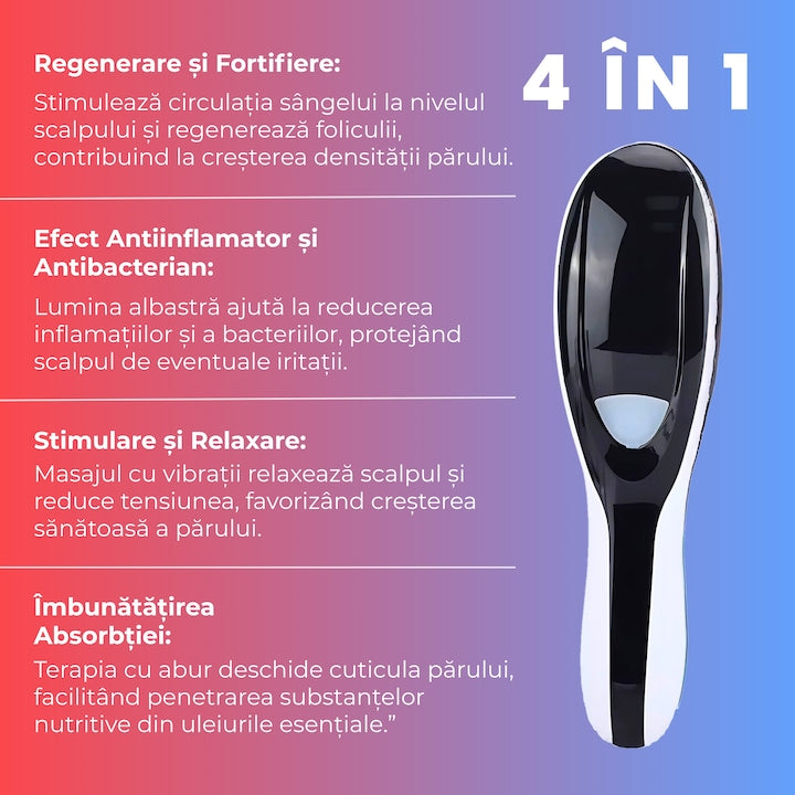 Perie pentru Creșterea Părului 4 în 1